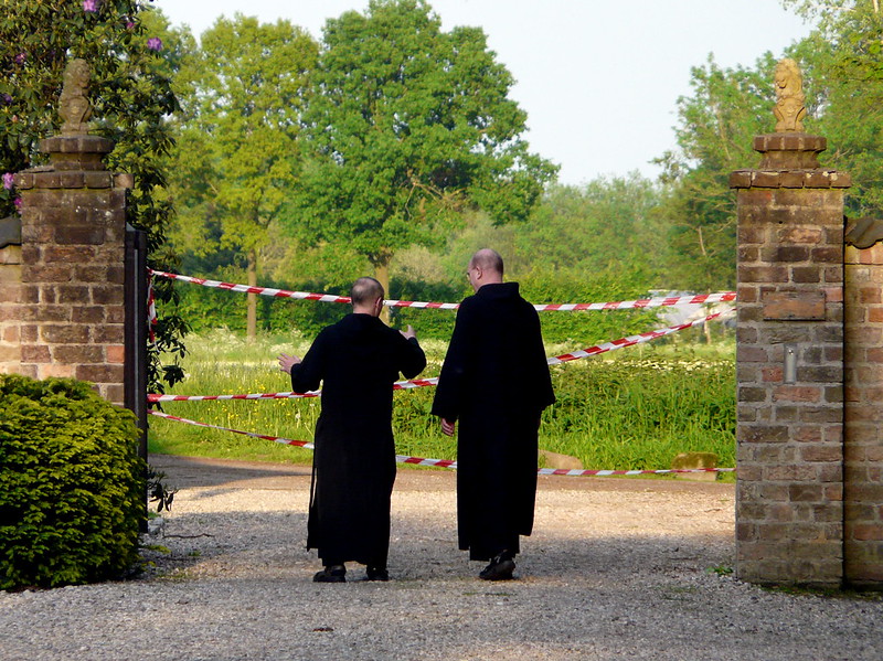 Monks facing prohibition: photo credit Judy van der Velden